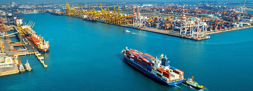 Aerial View Cargo Container Ship - PT Asia Connexindo Services